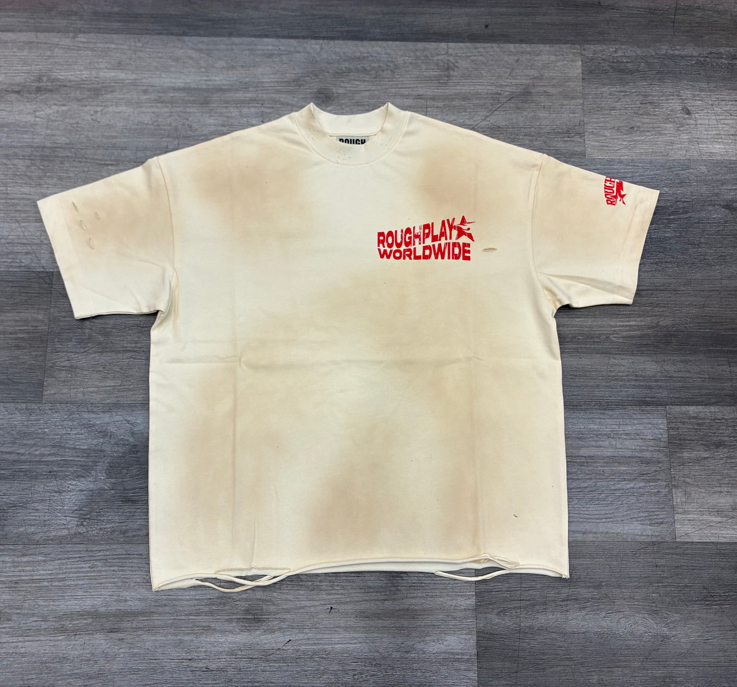 Rough Play Small Logo Vintage Tan/Red