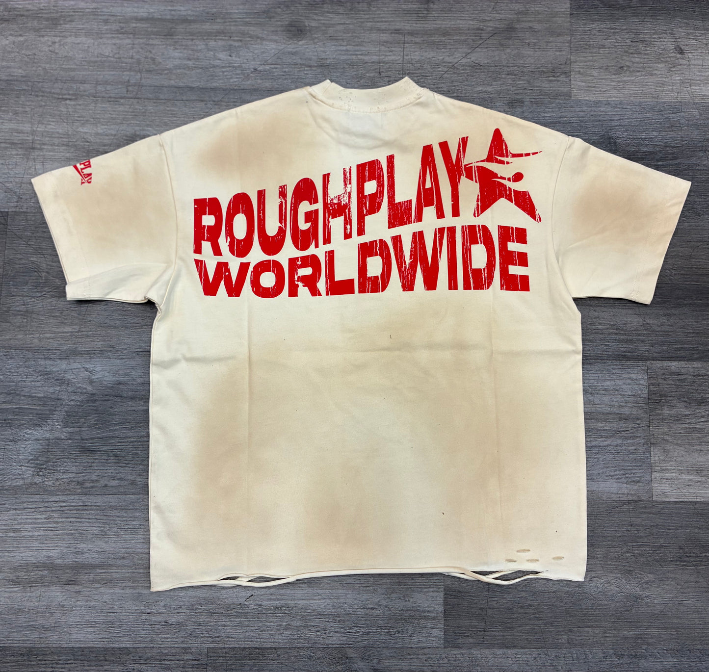 Rough Play Small Logo Vintage Tan/Red