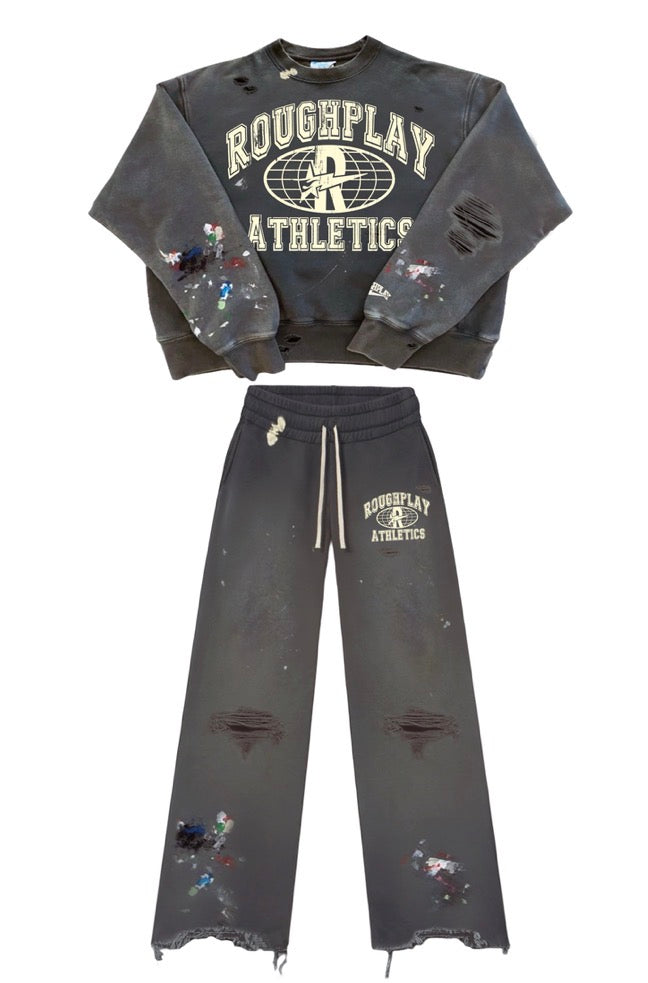 Roughplay Crewneck Set (GREY/TAN)