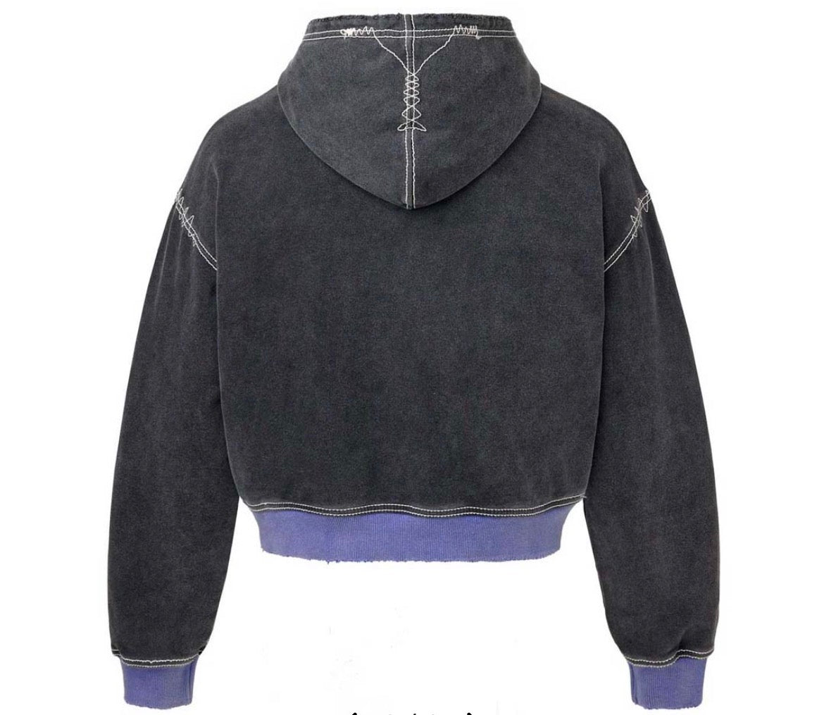 Vale Forever Hypnotic Zip Up Hoodie (Black/Blue)