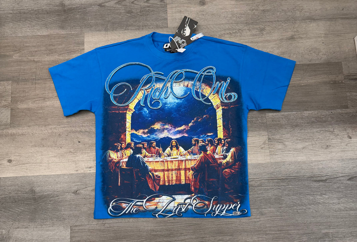 Rich Oni keep the faith Graphic Tee (Blue)