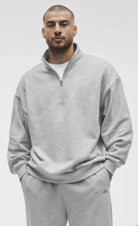 ALO 1/4 Zip Pullover (Grey)