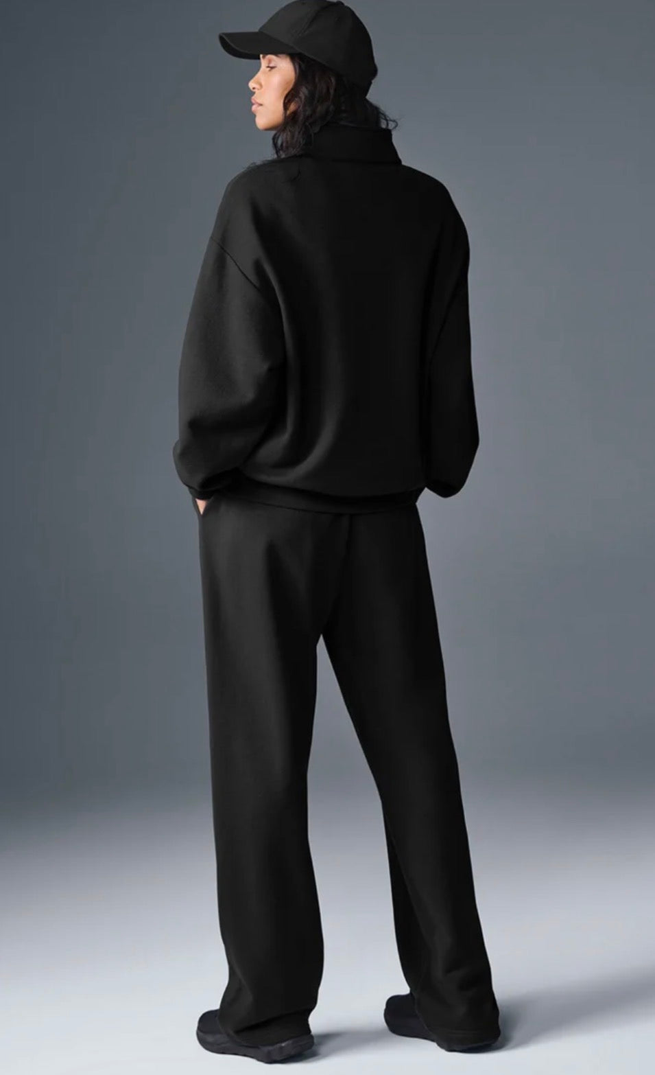 ALO 1/4 Zip Pullover (Black)