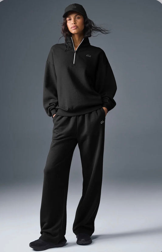 ALO 1/4 Zip Pullover (Black)