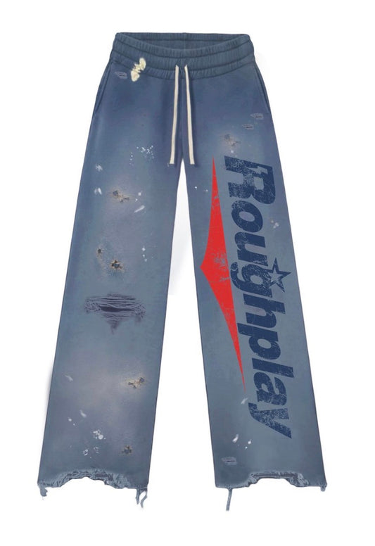 RoughPlay Sweatpants (BLUE RED)