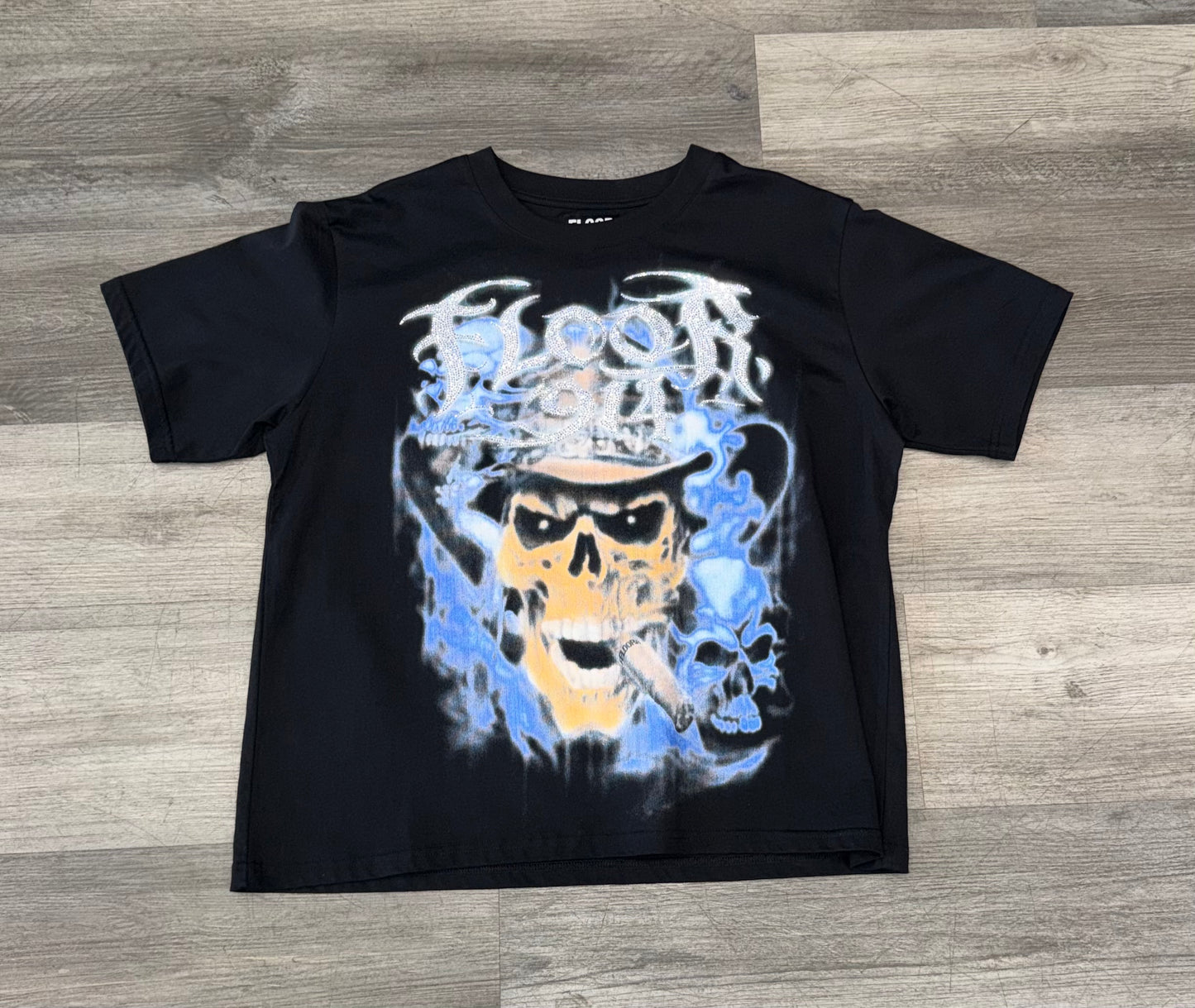 Floor914 black/blue with skeleton
