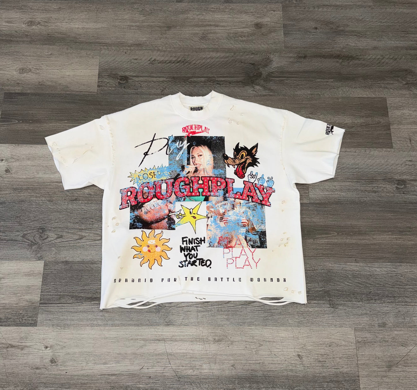 Roughplay finish what you started t-shirt