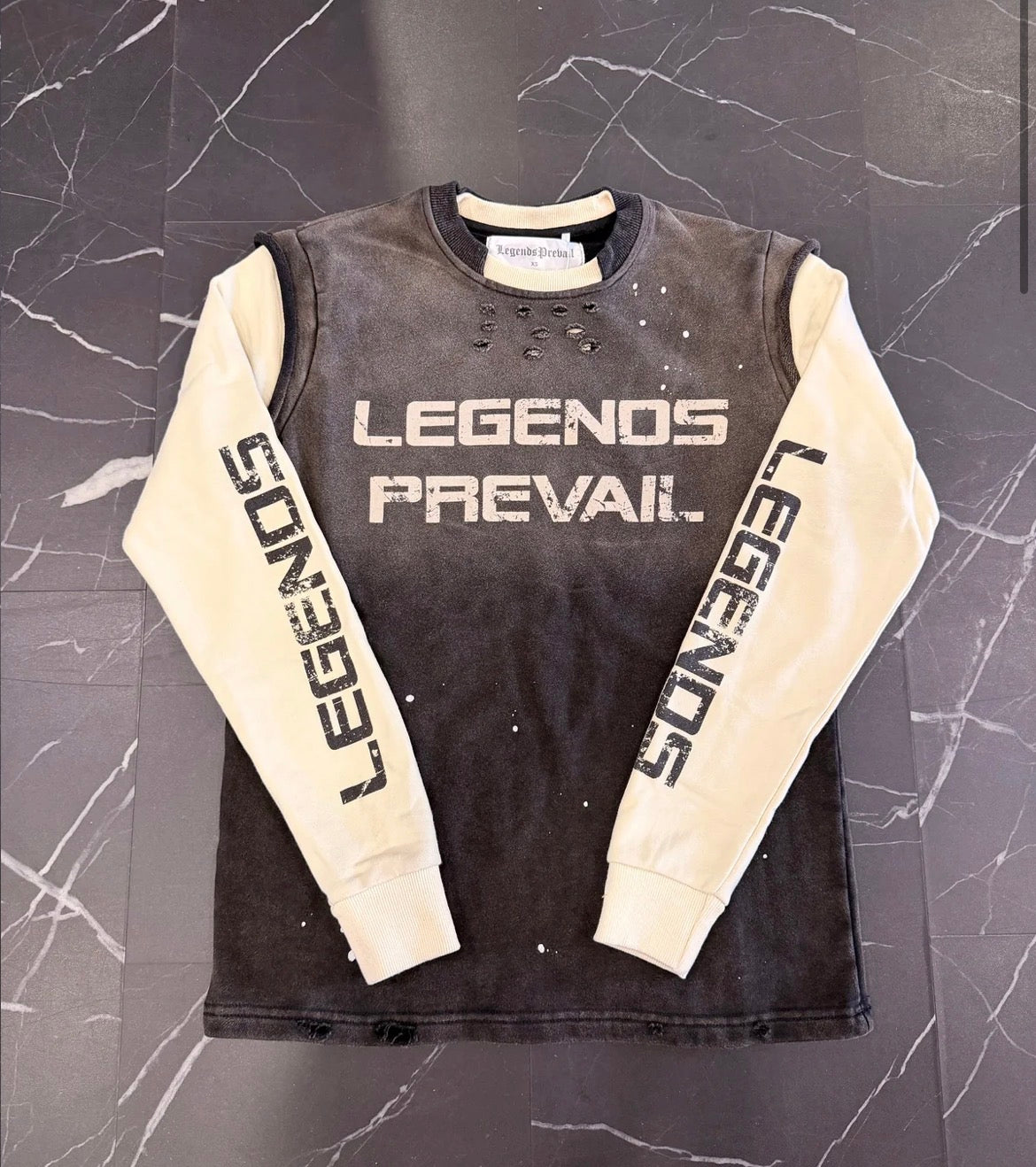Legends Prevail Twoffer Crew Neck (BLACK)