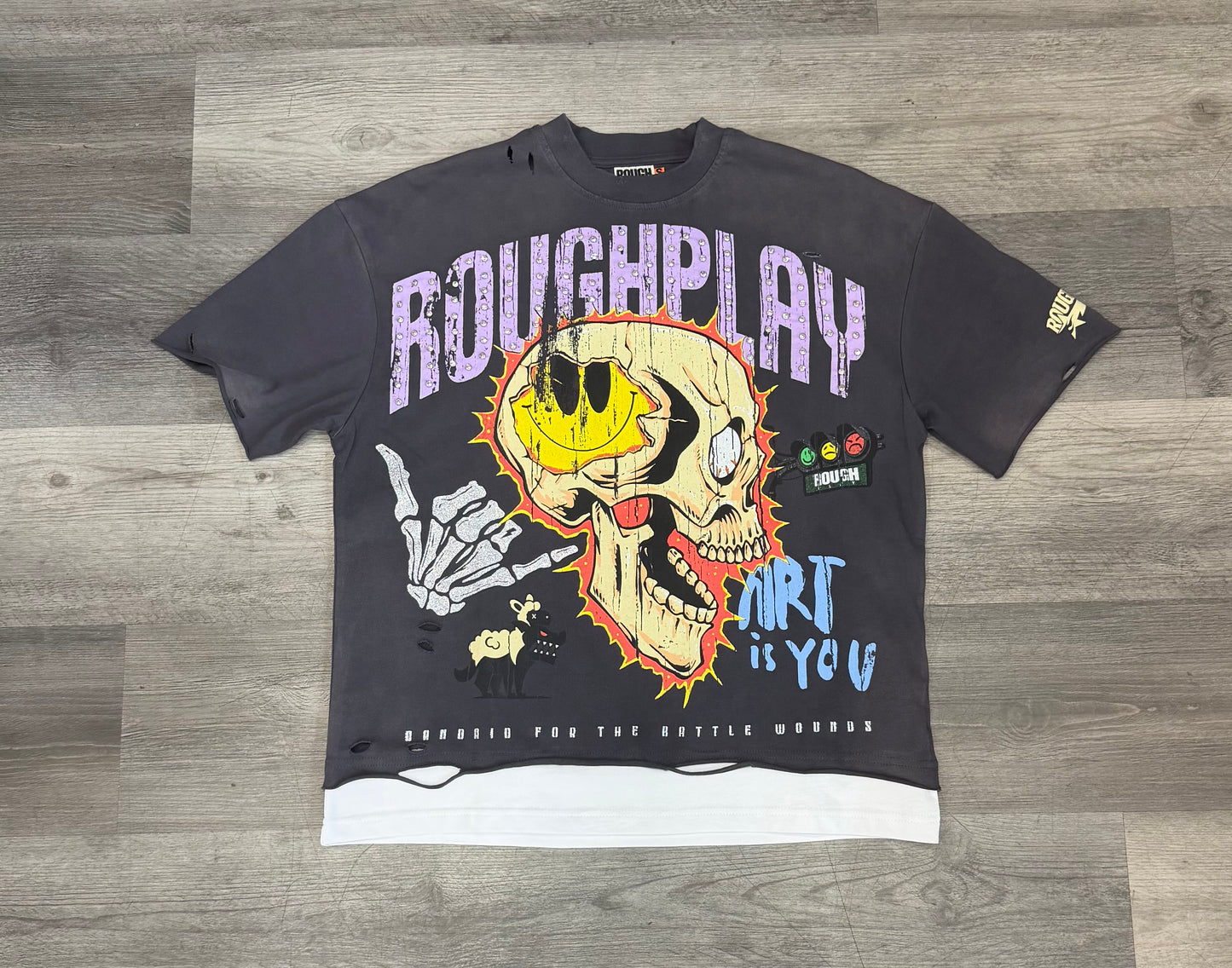 Roughplay skeleton on fire
