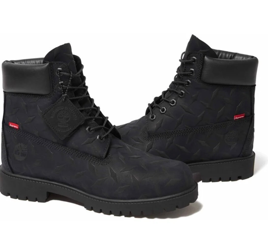 Supreme®/Timberland® Diamond Plate 6" Premium Waterproof Boot (BLACK)