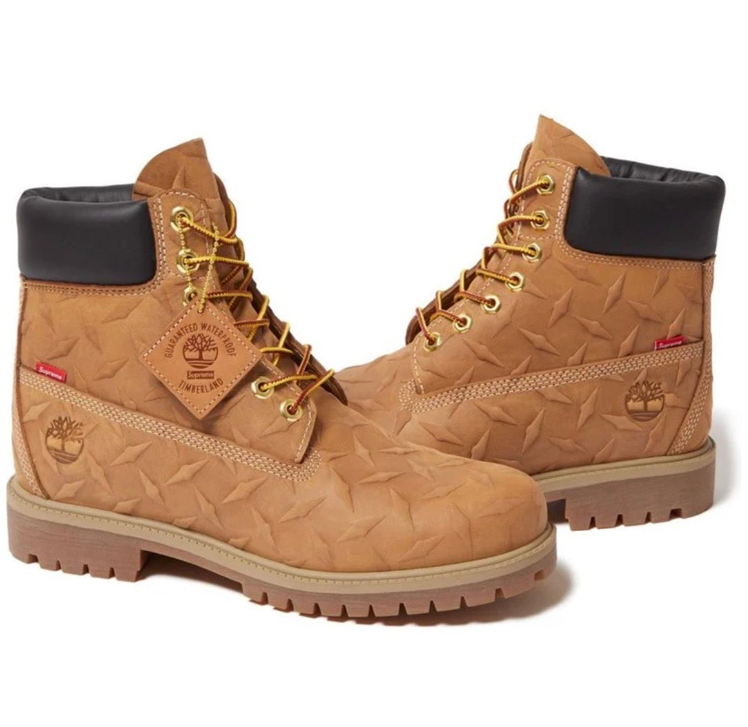 Supreme®/Timberland® Diamond Plate 6" Premium Waterproof Boot (Wheat)