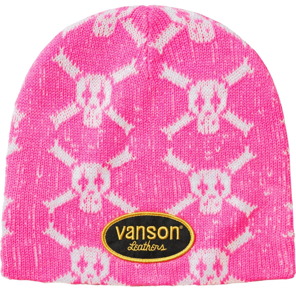 Supreme Vanson Leathers Skull Beanie (Pink)