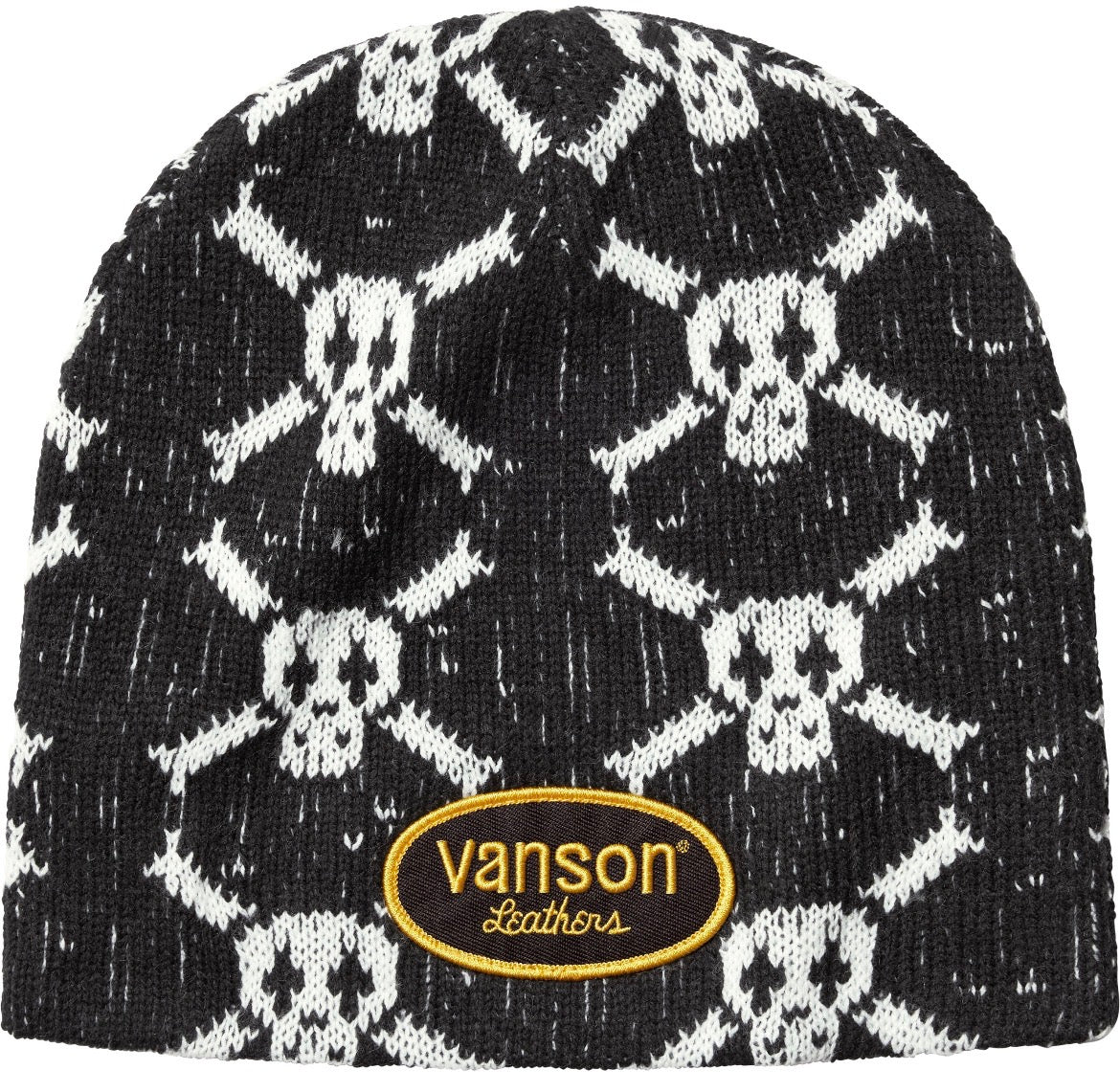 Supreme Vanson Leathers Skull Beanie (Black)