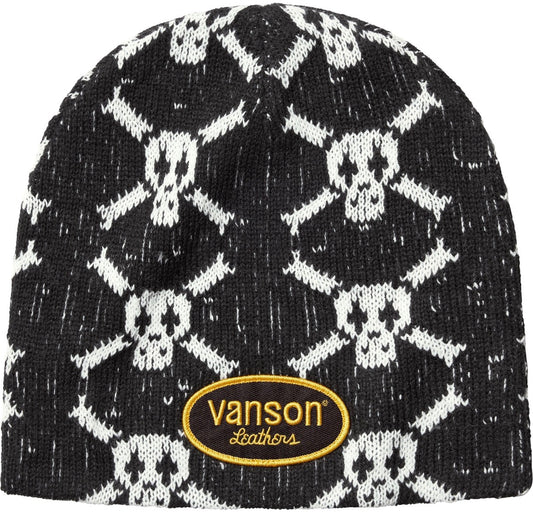 Supreme Vanson Leathers Skull Beanie (Black)