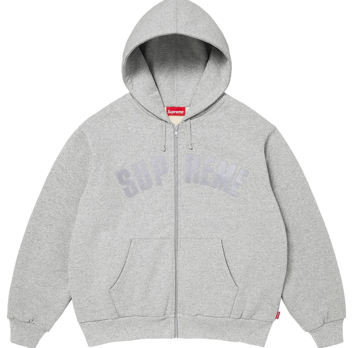 Arc Thermal Lined Zip Up Hooded Sweatshirt (Grey)