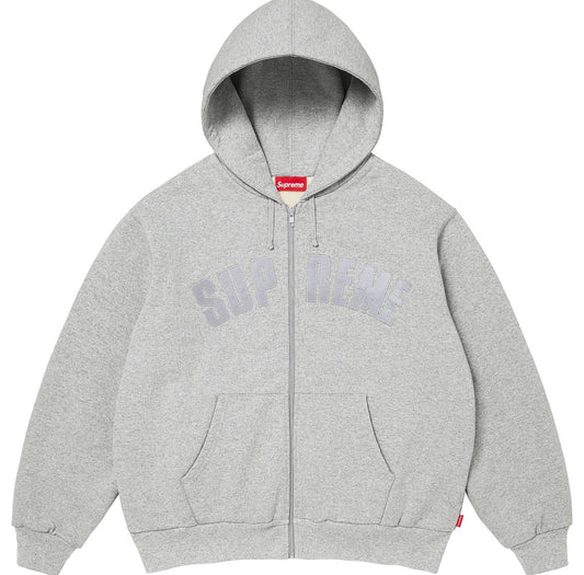 Arc Thermal Lined Zip Up Hooded Sweatshirt (Grey)