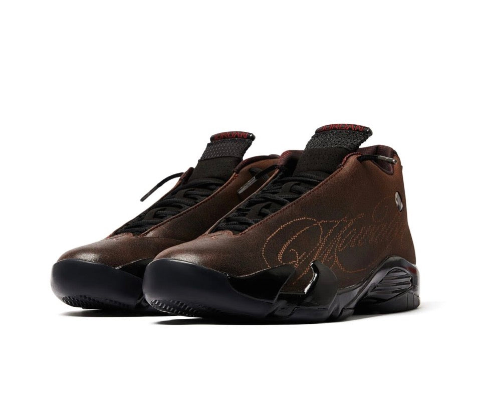 MOWALOLA x Air Jordan 14 SP “Burnt Red”