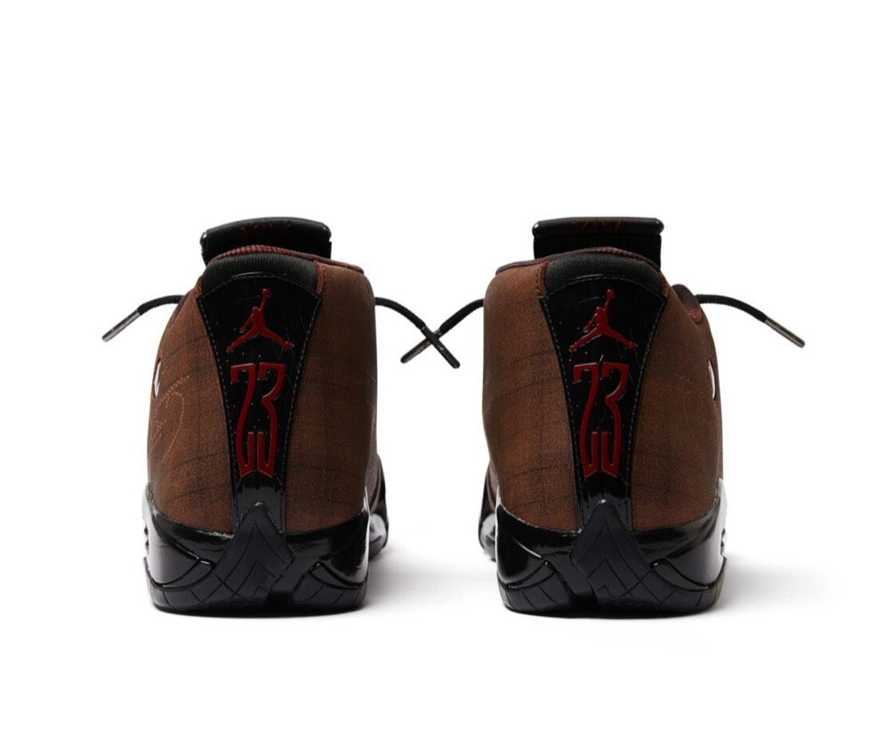 MOWALOLA x Air Jordan 14 SP “Burnt Red”