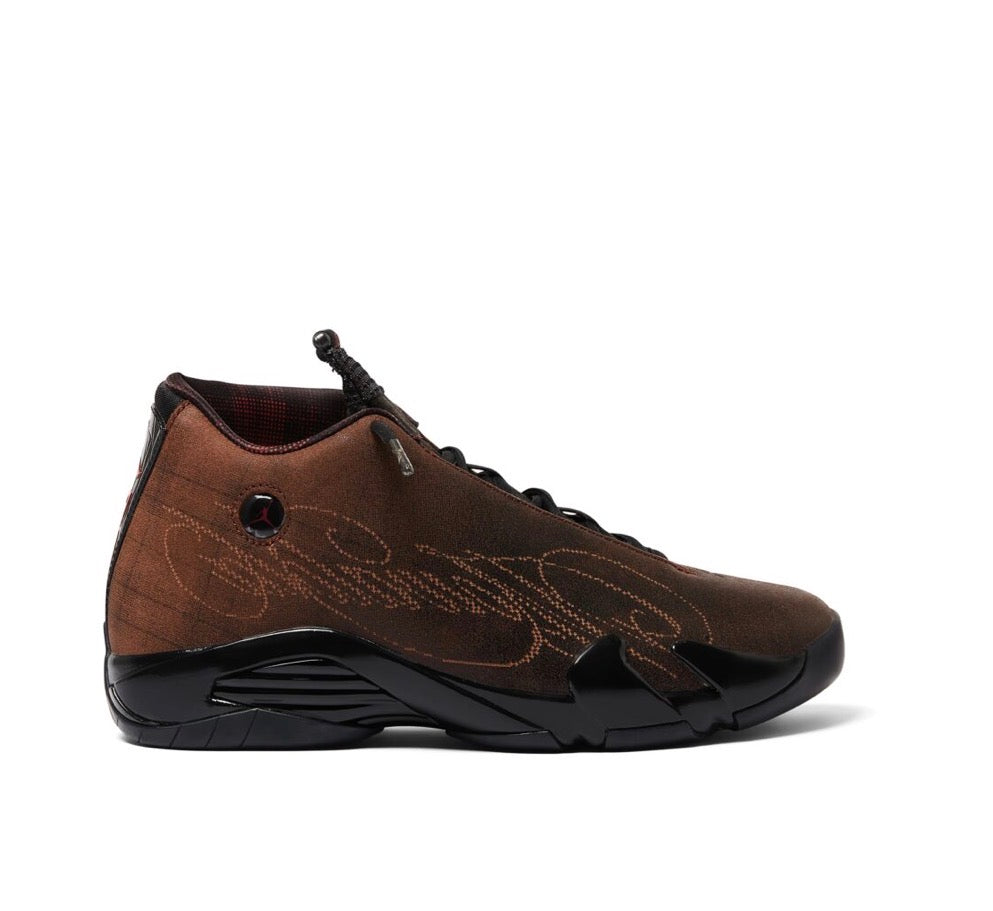 MOWALOLA x Air Jordan 14 SP “Burnt Red”