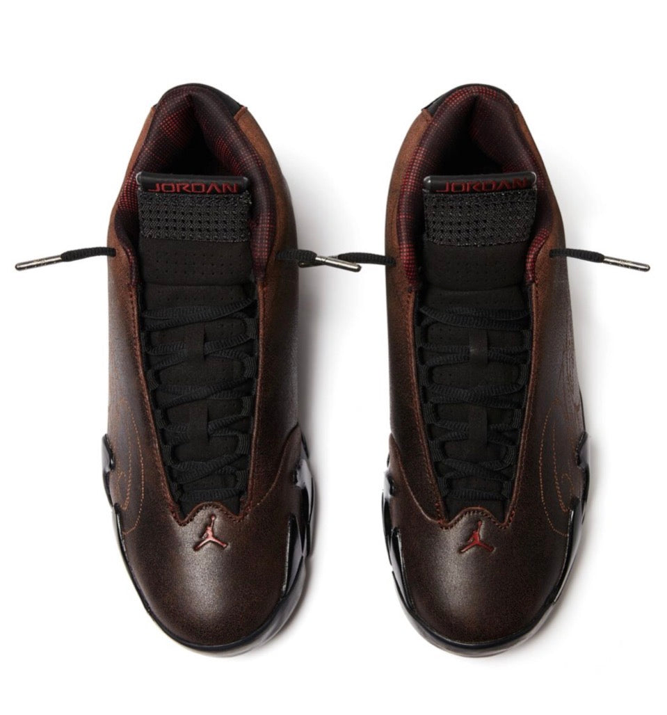 MOWALOLA x Air Jordan 14 SP “Burnt Red”