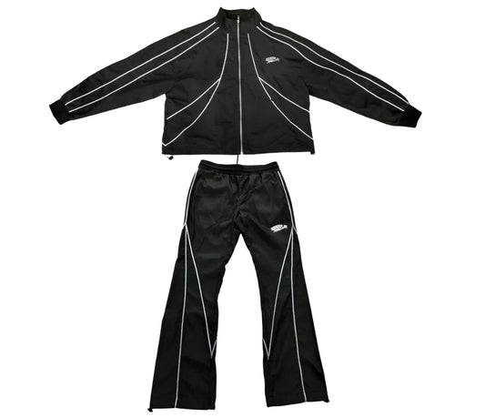RoughPlay🩹Reflective TrackSuit (BLK)