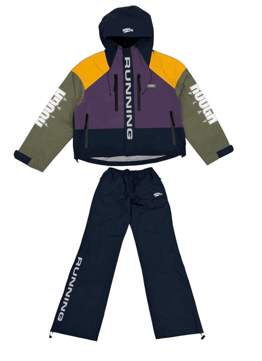 PROUGH PLAY PURPLE/NAVY WATER RESISTANCE TRACKSUIT