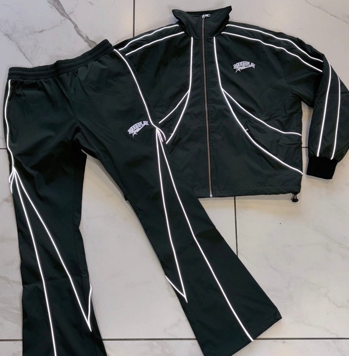 RoughPlay🩹Reflective TrackSuit (GREEN)