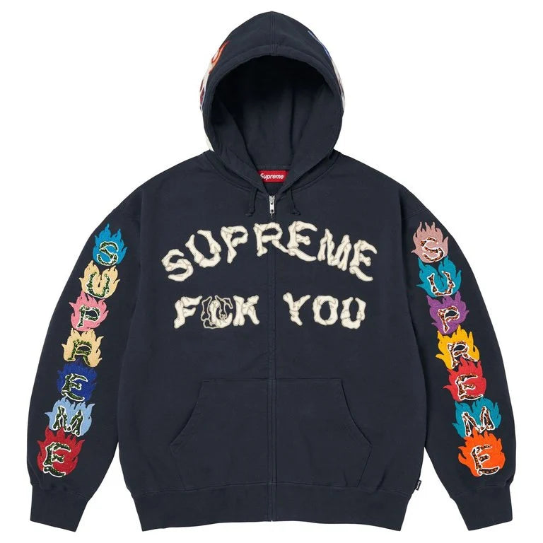 Supreme F*ck You Zip Up Hoodie