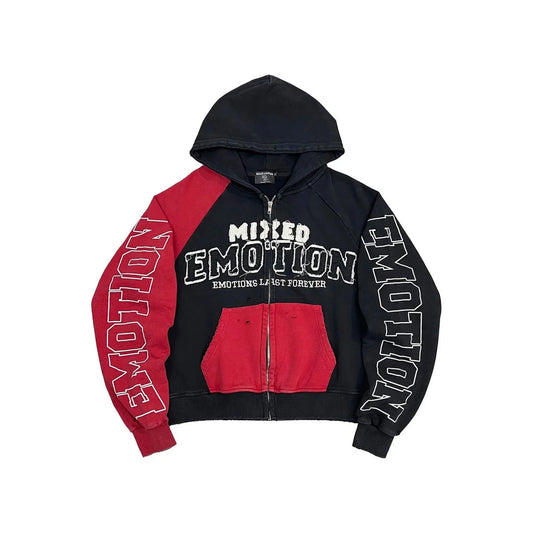 Mixed Emotion Red "Split Decision" Hoodie