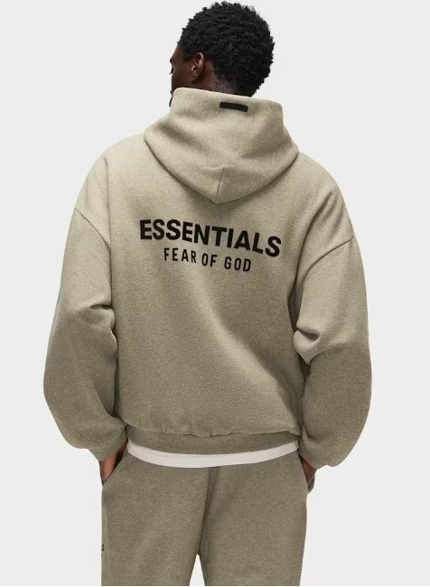 Essentials Fear of God Fleece Sweatsuit Heather Gray FULL SET