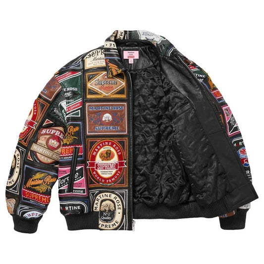 Supreme®/Martine Rose Patchwork Labels Leather Jacket