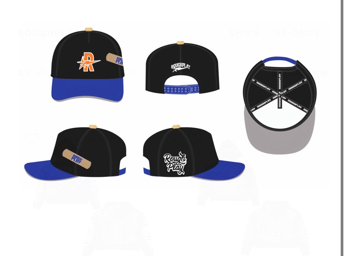 Roughplay Hat (Black/Orange/Blue)