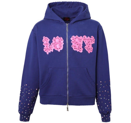 Crimson Patch Zip Up