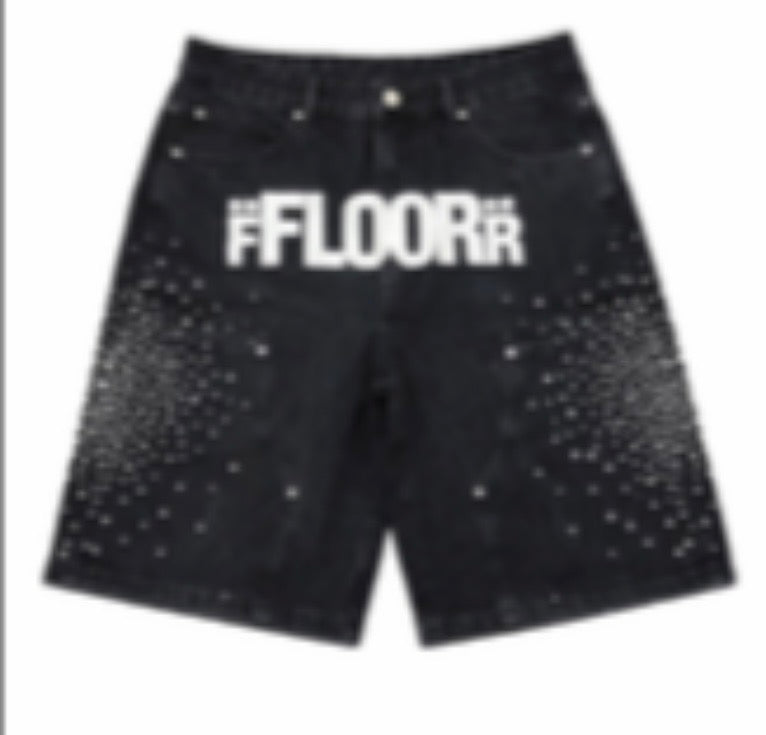 FLOOR941 Black Uniform Jorts