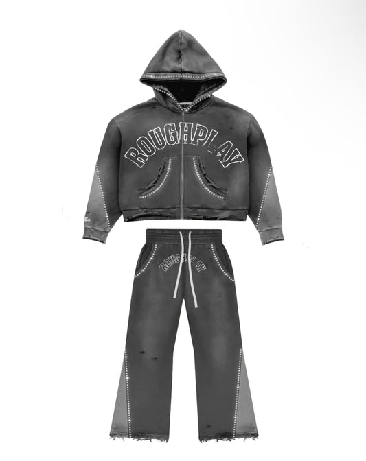 RoughPlay Two Tone Grey Sweatsuit