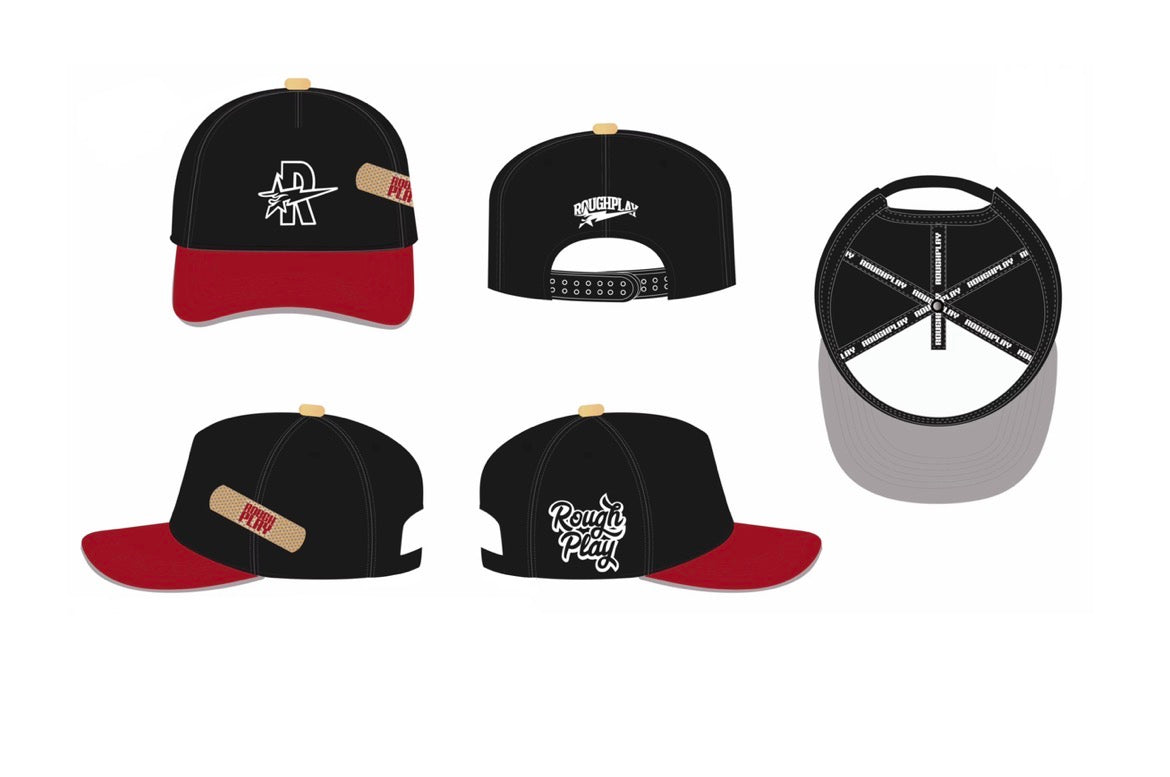 Roughplay Hat (Black/White/Red)