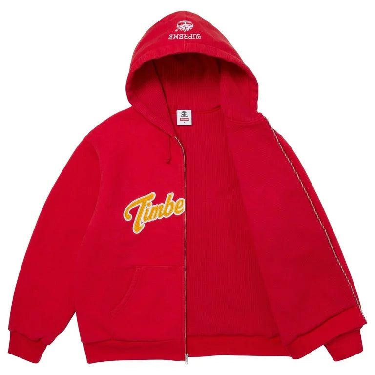 Supreme®/Timberland® Thermal Lined Zip Up Hooded Sweatshirt