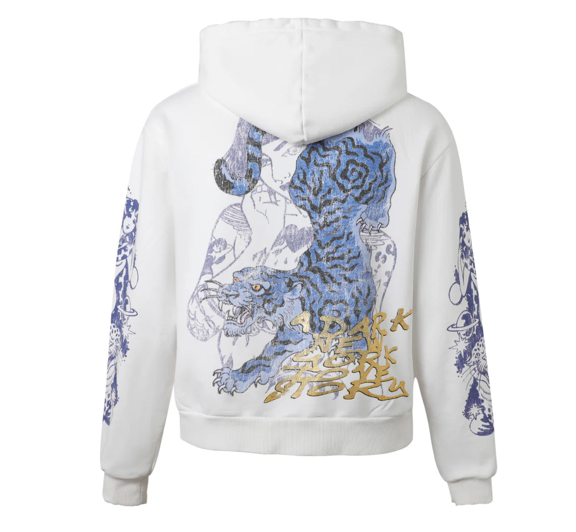Lost Intricacy Cream Twin Tiger Sweatsuit