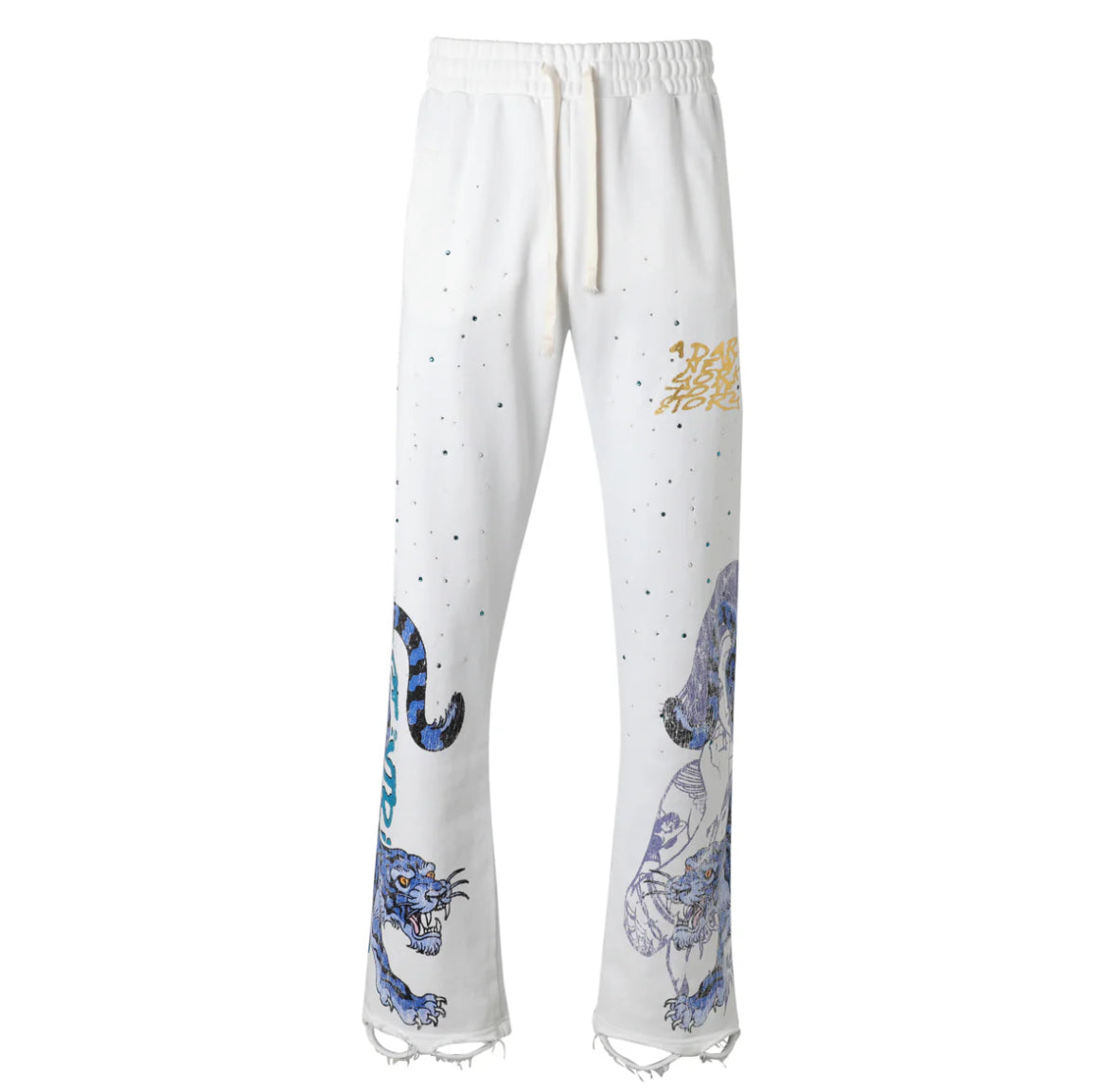 Lost Intricacy Cream Twin Tiger Sweatsuit
