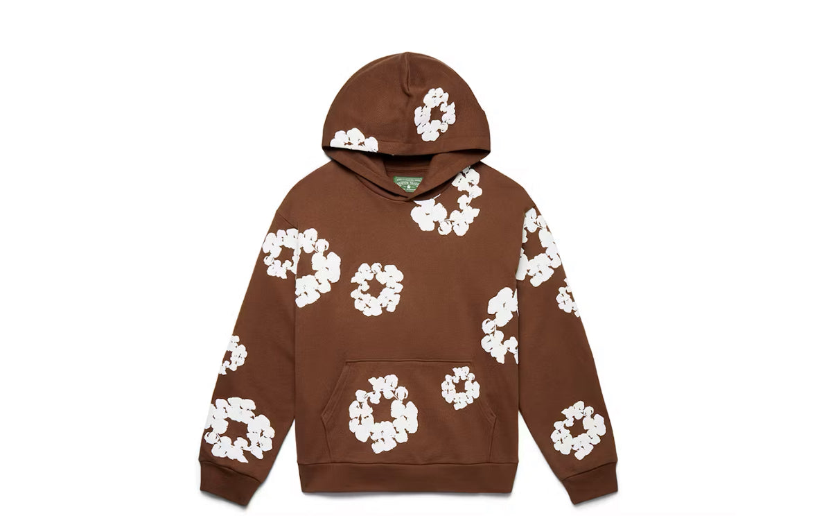 Denim Tear Hoodie Brown