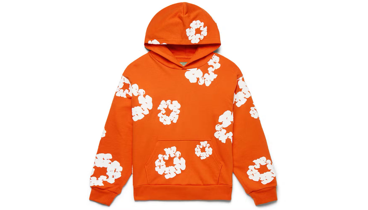 Denim Tear Hoodie Orange