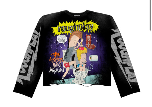 Rough Play Beavis & Butthead Long Sleeve (BLK)