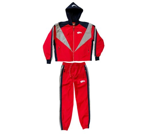 RoughPlay🩹TrackSuit (Red/Navy)