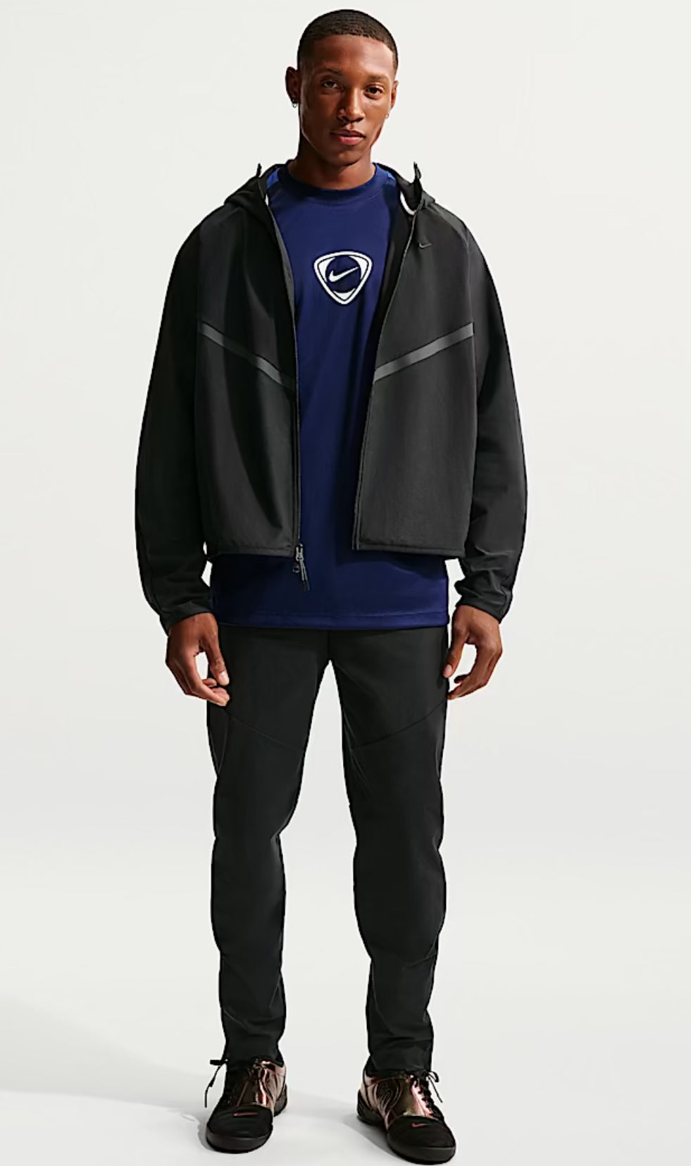Nike Mens Tech Shori Knit Full Zip-Up Windrunner Suit