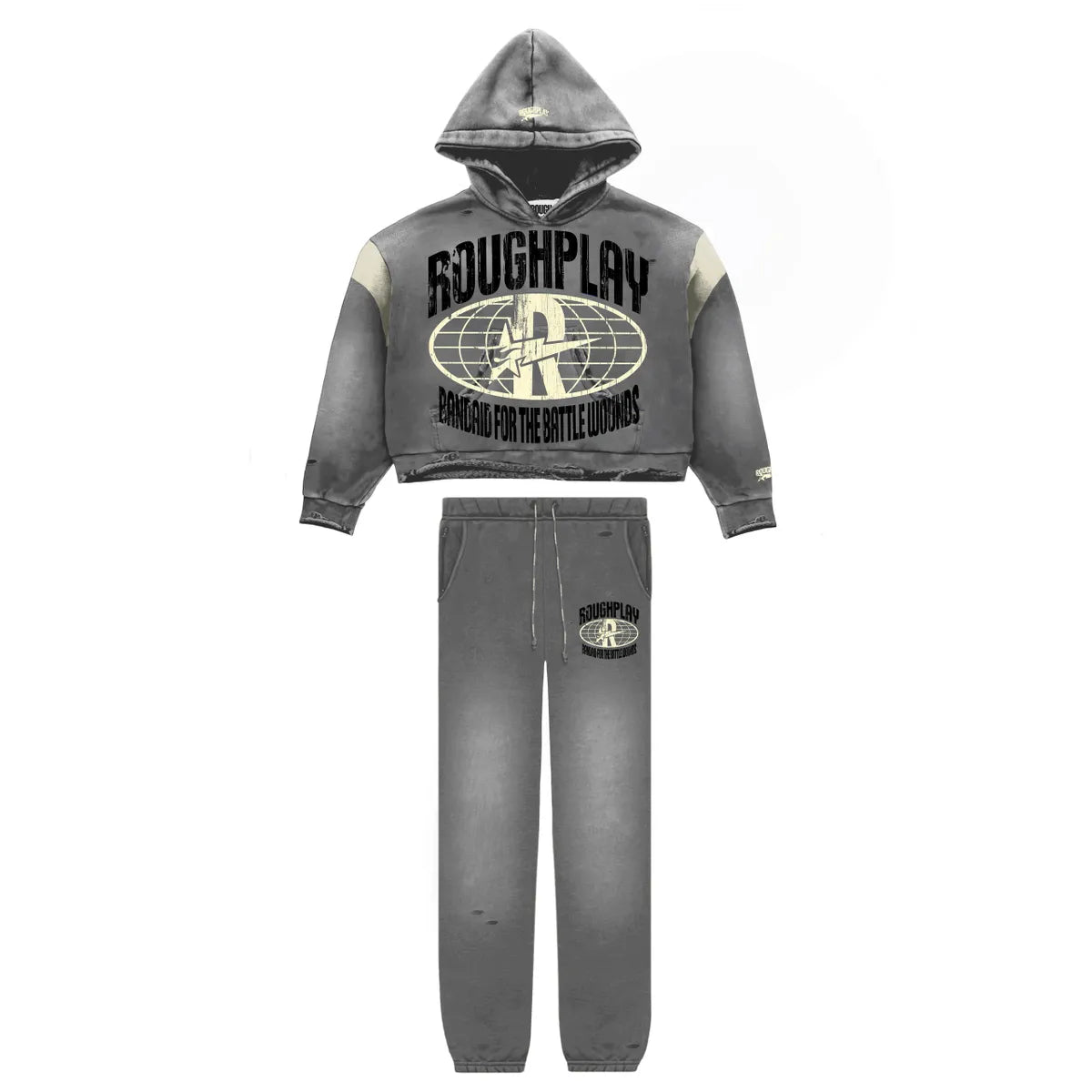 RoughPlay🩹SweatSuit (GRY/TAN)