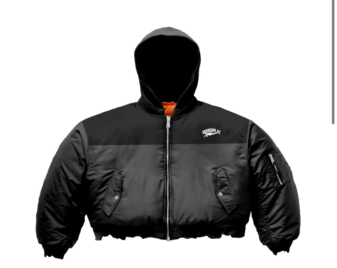 RoughPlay🩹Reversable Puffer Jacket (BLACK)
