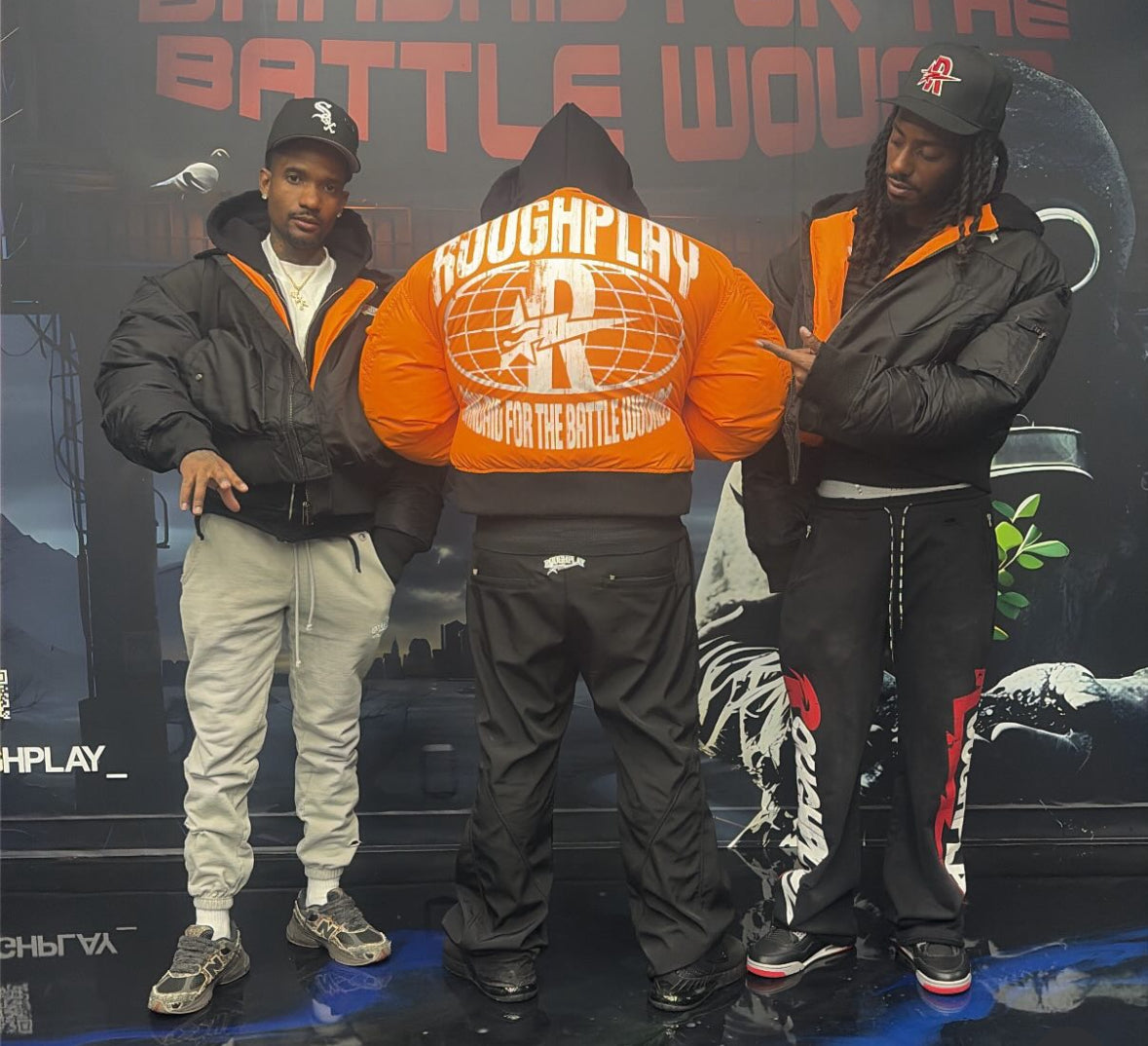 RoughPlay🩹Reversable Puffer Jacket (BLACK)