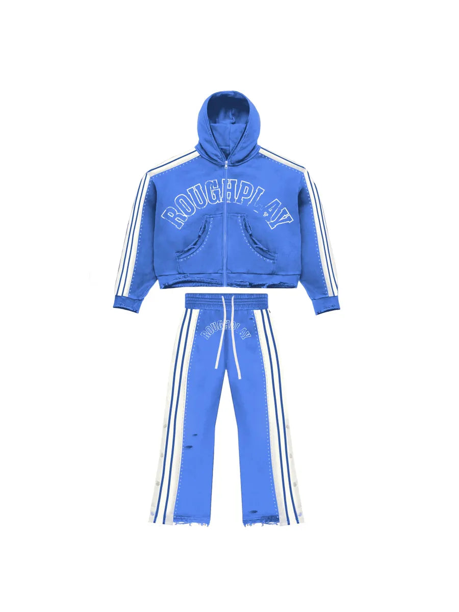 RoughPlay🩹Stripe SweatSuit (Blue)