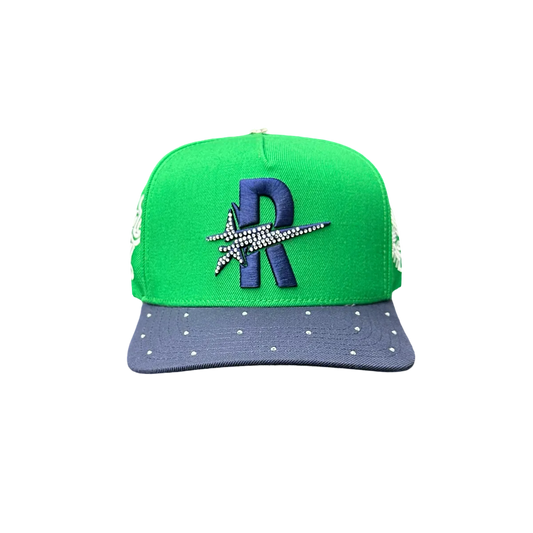 RoughPlay🩹SnapBack (Grn X Nvy)