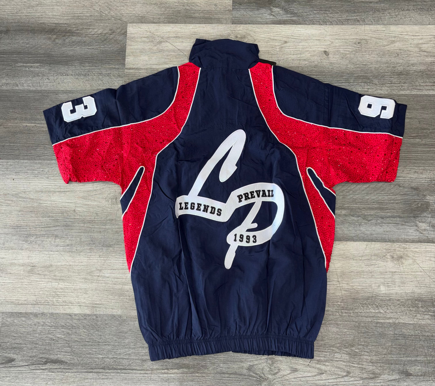 Legends Prevail Windbreakers short Navy/Red